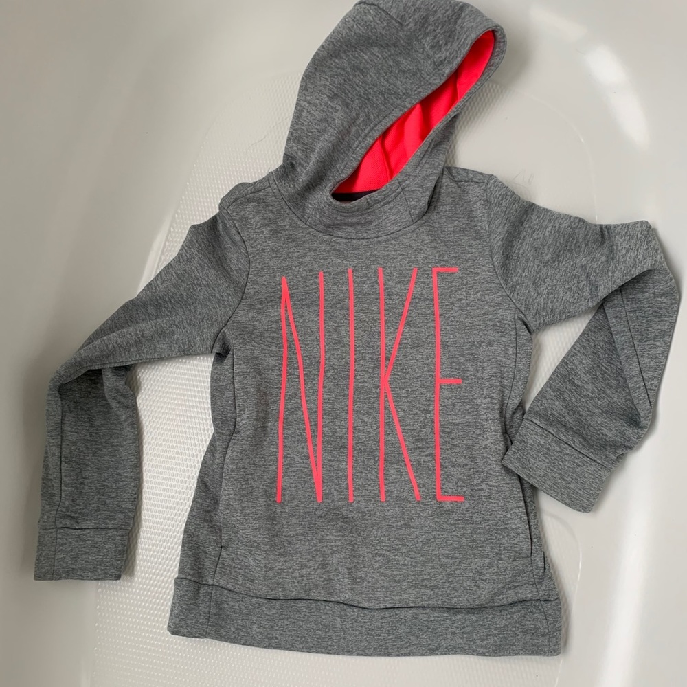 Nike sweatshirt Grey Dri-fit w/ hot pink accents